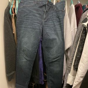 Abercrombie & Fitch Simone High Rise cut off skinny jeans - size 31/12 worn once